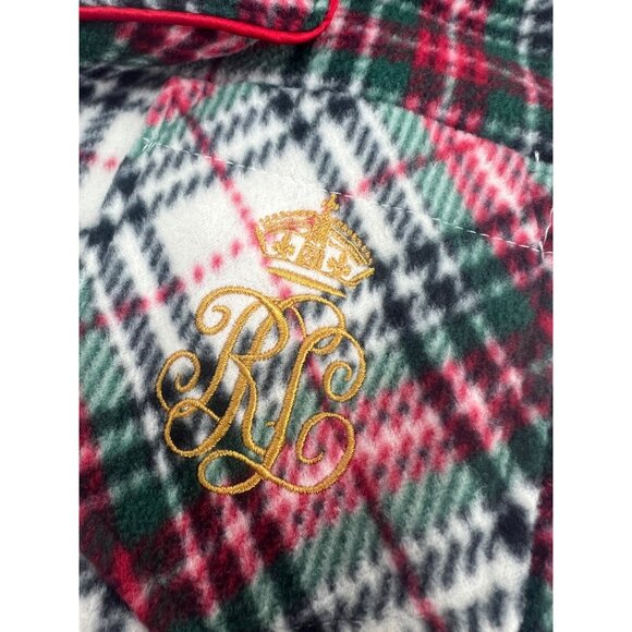 Lauren Ralph Lauren Pajama Top Shirt Sleepwear Women's Large L SOFT Comfy Tartan - Picture 2 of 8